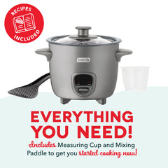 Mini Rice Cooker with Keep Warm