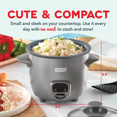 Mini Rice Cooker with Keep Warm