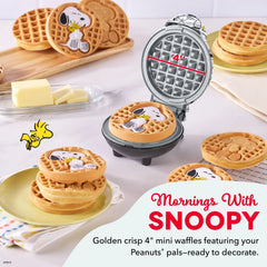 Peanuts®  x Dash 75th Anniversary Mini Waffle Maker